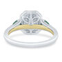 Blaire Diamond and Emerald Engagement Ring in 14K White Gold &#40;3/4 ct. tw.&#41;