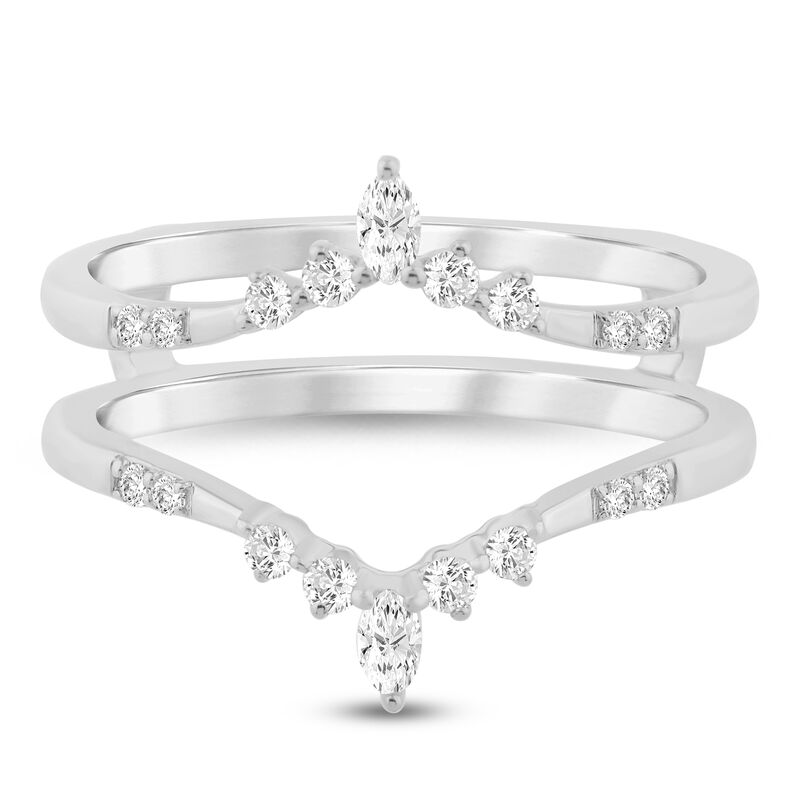 Marquise-Cut Tiara Diamond Ring Insert in 14K Gold &#40;1/5 ct. tw.&#41;