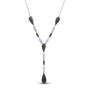 Black and White Diamond Necklace in 10K White Gold &#40;1/2 ct. tw.&#41;