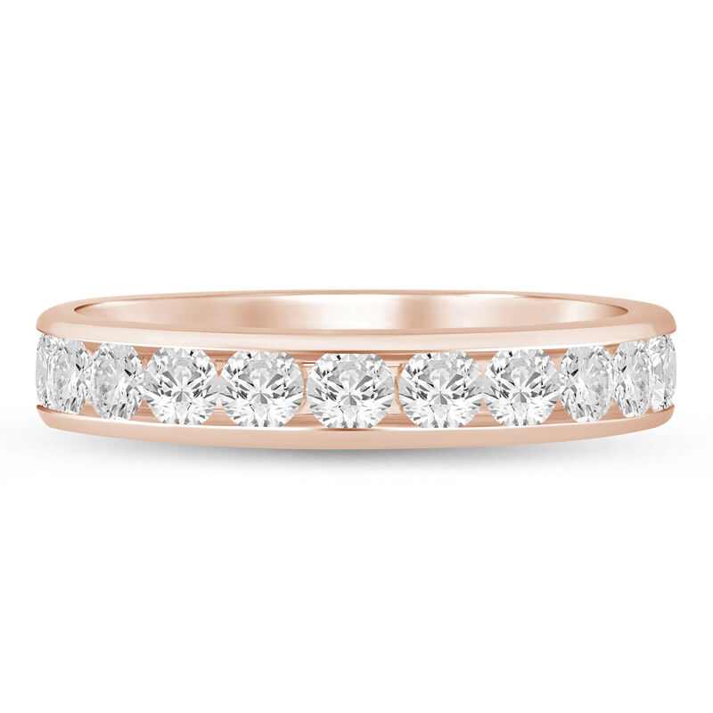 Lab Grown Diamond Channel-Set Band in 14K Rose Gold &#40;1 ct. tw.&#41;