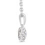 Lab Grown Diamond 7-Stone Pendant in 10K White Gold &#40;1/2 ct. tw.&#41;