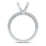 3/4 ct. tw. Round Lab Grown Diamond Semi-Mount Engagement Ring in 14k White Gold &#40;Setting Only&#41;