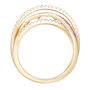 Ruby and Diamond Bypass Band in 10K Yellow Gold &#40;1/4 ct. tw.&#41;