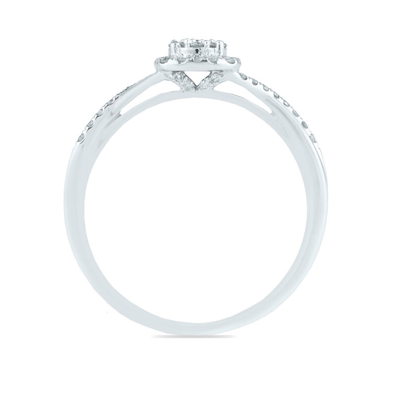 Diamond Ring in 10K White Gold &#40;1/4 ct. tw.&#41;