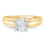 Wide-Shank Semi-Mount Engagement Ring in 14K Yellow Gold &#40;Setting Only&#41;