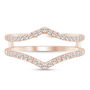 Lab Grown Diamond Chevron Ring Insert in 14K Rose Gold &#40;1/4 ct. tw.&#41;