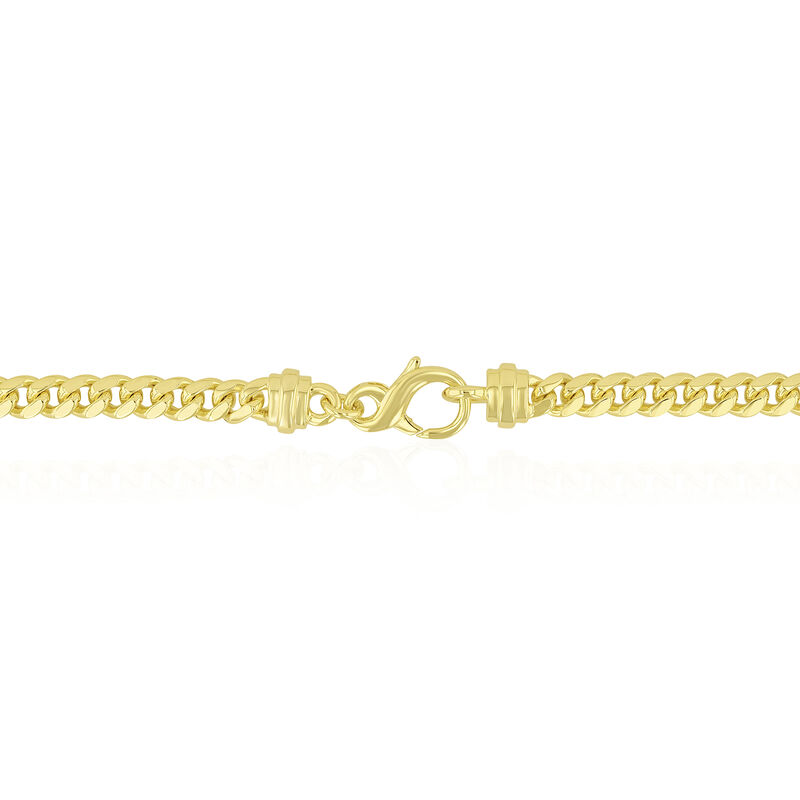 Men&#39;s Curb Chain in Vermeil, 5MM, 22&quot;