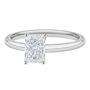 Diamond Radiant-Cut Solitaire Engagement Ring in 14K White Gold &#40;1 ct.&#41;