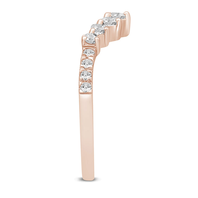 Lab Grown Diamond Contour Band in 14K Rose Gold &#40;1/2 ct. tw.&#41;