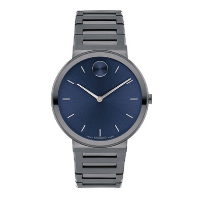 Men’s Dress Watch in Military Grey Ion-Plated Stainless Steel
