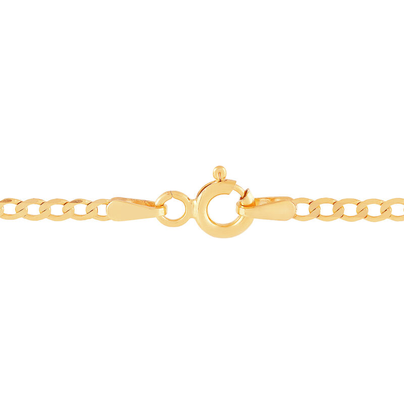 Velvet Curb Chain in 14K Yellow Gold 1.45MM, 18&rdquo;