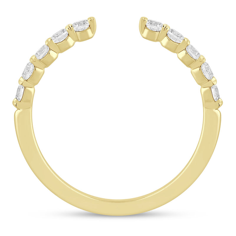 Lab Grown Round Diamond Open Band in 14K Yellow Gold &#40;1/2 ct. tw.&#41;