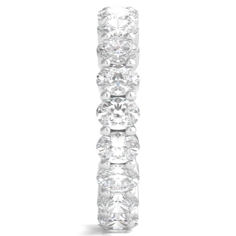 Oval-Shaped Diamond Wedding Band with Eternity Setting in Platinum &#40;3 ct. tw.&#41;