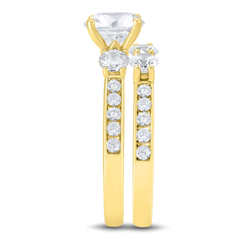 Lab Grown Diamond Bridal Set in 14K Yellow Gold &#40;2 ct. tw.&#41;