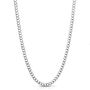 Solid Curb Chain in 14K White Gold, 3.6MM, 22&rdquo; 