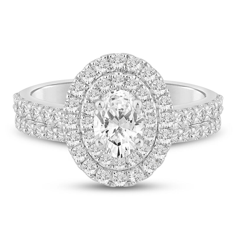  Lab Grown Diamond Double Halo Engagement Ring in 14K Gold &#40;1 1/2 ct. tw.&#41; 