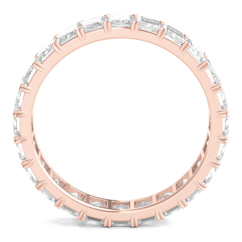 Lab Grown Emerald-Cut Diamond Eternity Band in 14K Rose Gold &#40;3 ct. tw.&#41; 