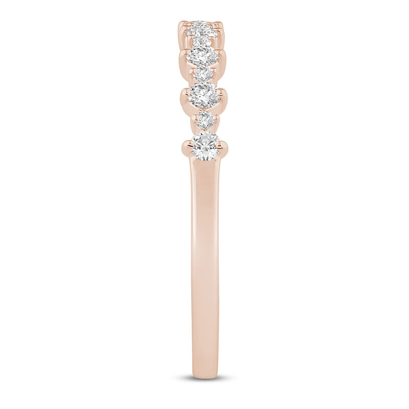 Lab grown Diamond Prong Stack Band in 10K Rose Gold &#40;1/4 ct. tw.&#41;