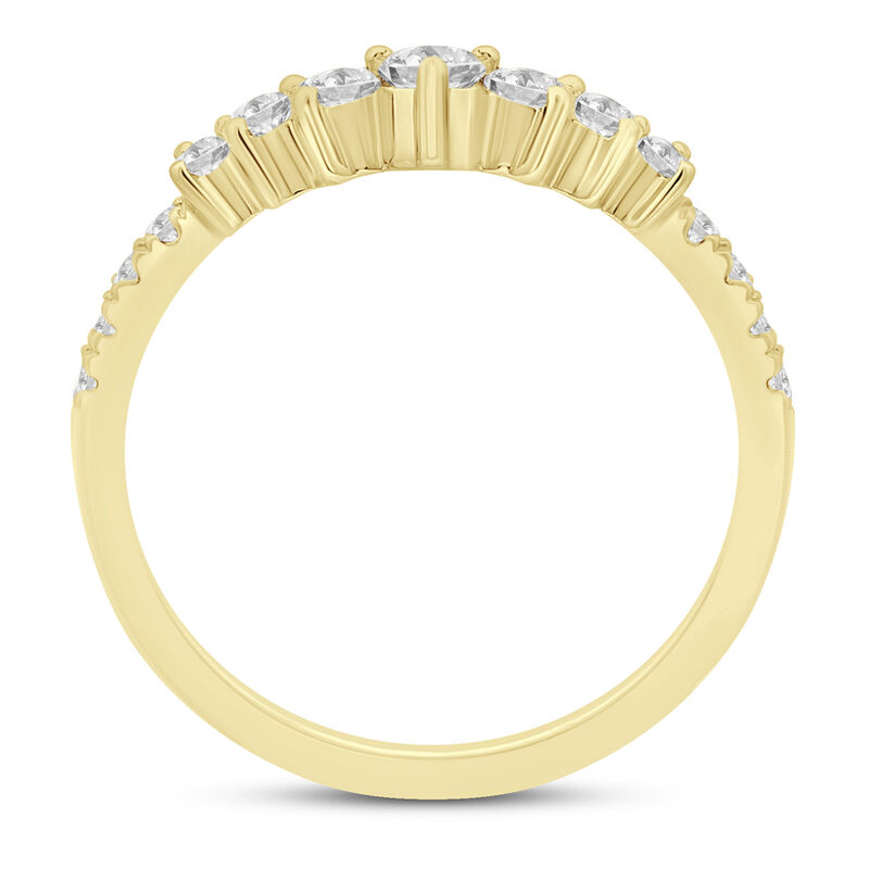 Lab Grown Diamond Contour Band in 14K Yellow Gold &#40;1/2 ct. tw.&#41;