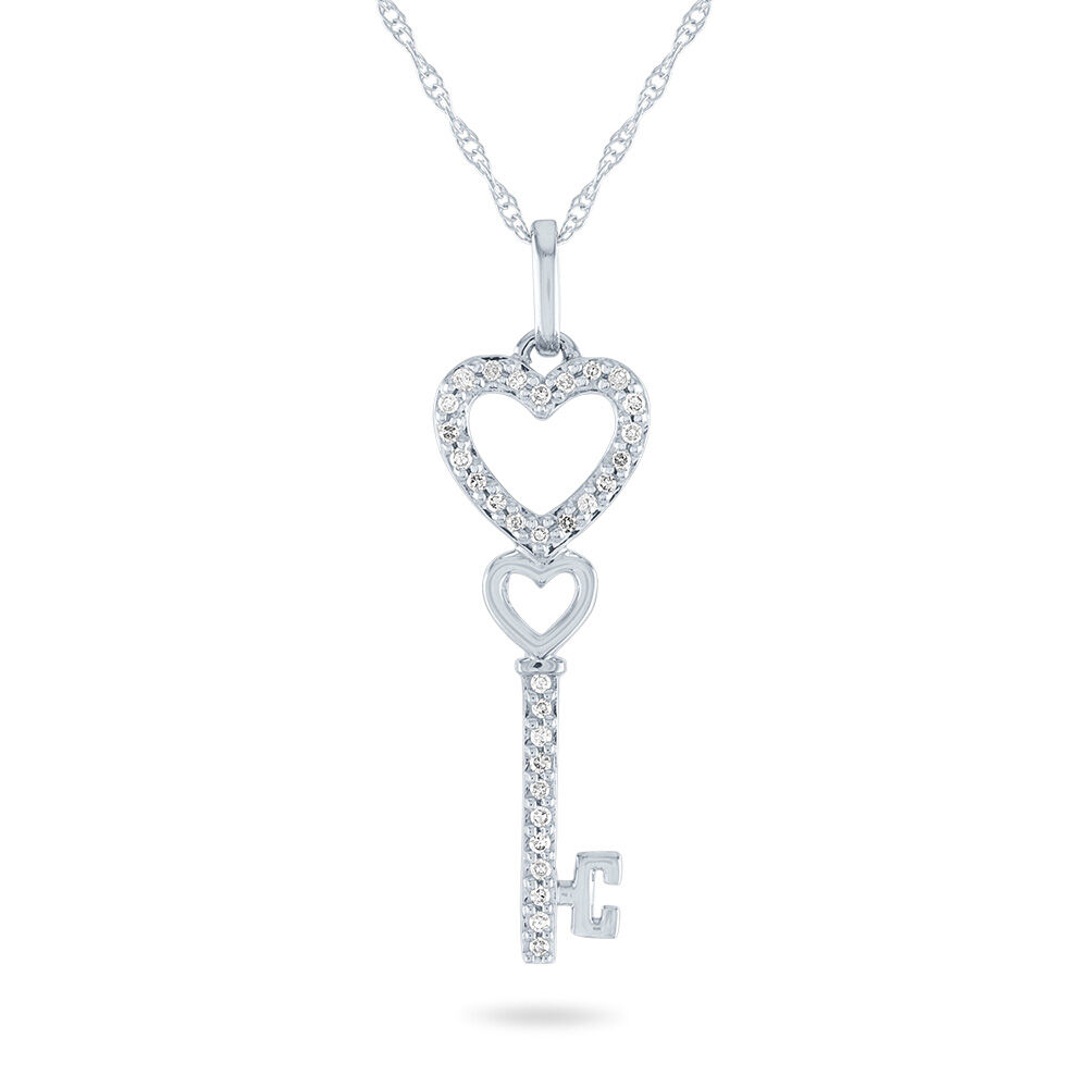 Gabriel Key to Her Heart Diamond Pendant