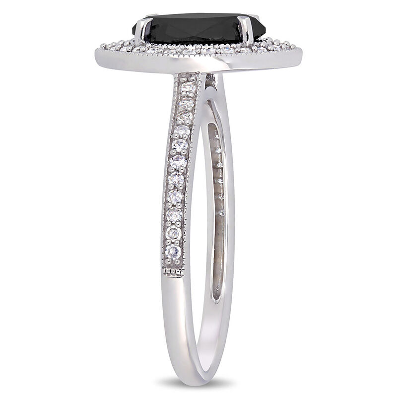 Black Diamond Ring 1-1/4 Carats tw 10K White Gold