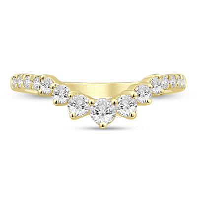Lab Grown Diamond Contour Band in 14K Gold (1/2 ct. tw.)