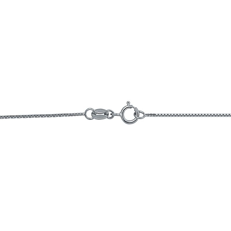 Box Chain in 14K White Gold, 18&quot;