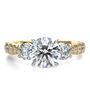 Lab Grown Diamond Three-Stone Engagement Ring in 14K Yellow Gold &#40;2 3/8 ct. tw.&#41;