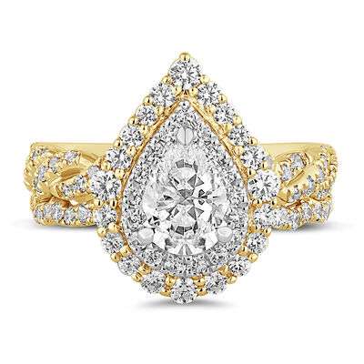 Florence Lab Grown Diamond Bridal Set in 14K Gold (2 ct. tw.)