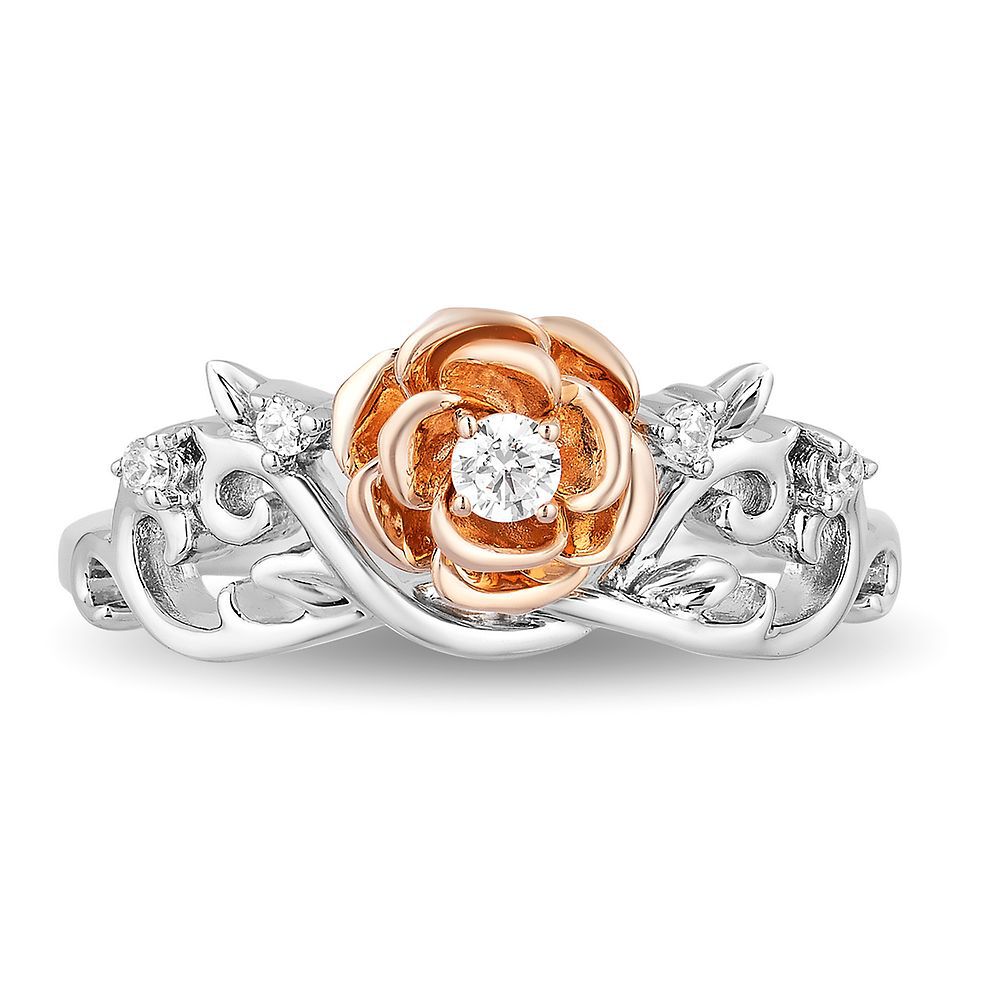 Enchanted Disney Belle Diamond Rose Ring