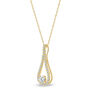 Lab Grown Diamond Drop Pendant in 14K Yellow Gold &#40;3/8 ct. tw.&#41;