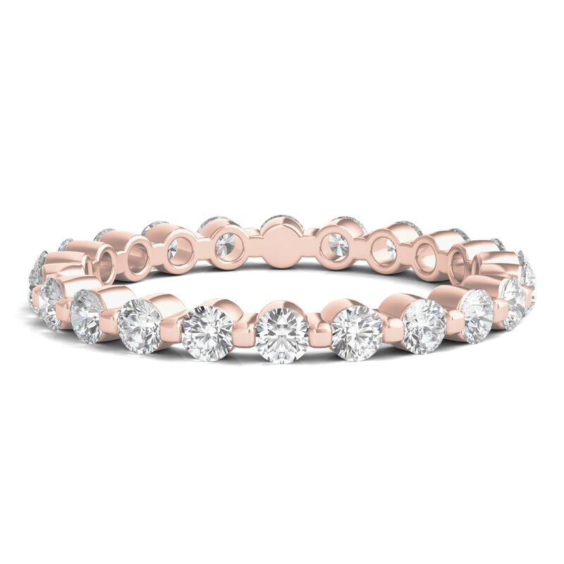 Round Brilliant-Cut Lab Grown Diamond Eternity Band in 14k Rose Gold &#40;1 ct. tw.&#41;