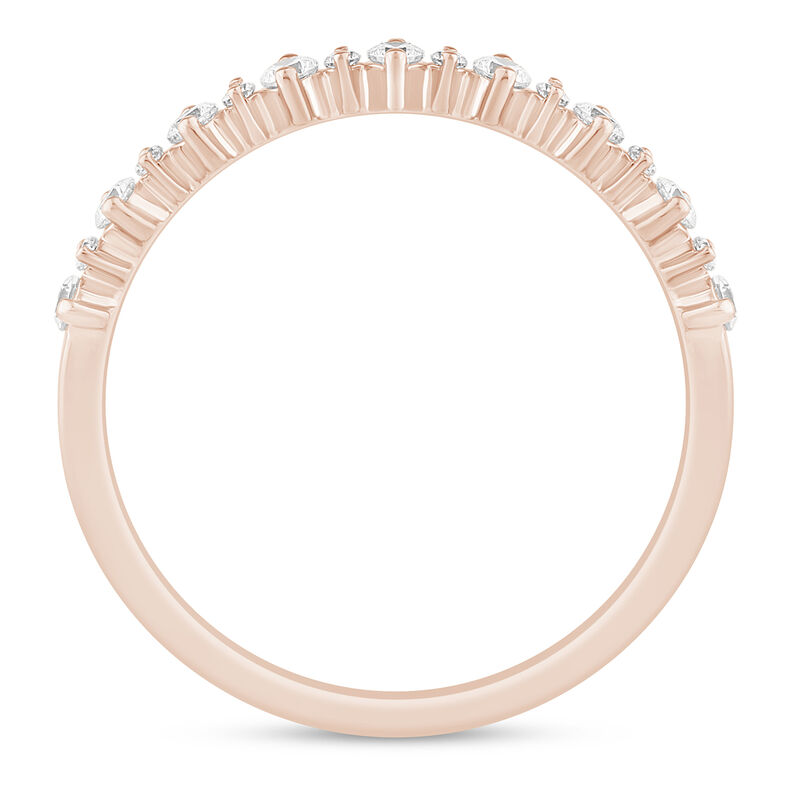 Lab grown Diamond Prong Stack Band in 10K Rose Gold &#40;1/4 ct. tw.&#41;