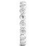 Round Lab Grown Diamond Bezel-Set Eternity Band in 14K White Gold &#40;1 ct. tw.&#41;