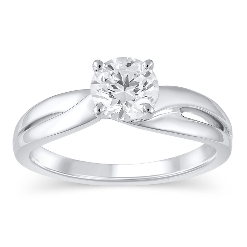 Open Crossover Semi-Mount Engagement Ring in 14K Gold &#40;Setting Only&#41;