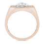 Men&#39;s Starburst Diamond Ring in 10K Rose Gold &#40;1 ct. tw.&#41;