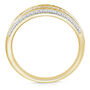 Round and Baguette Multi-Row Diamond Band in 14K Yellow Gold &#40;3 ct. tw.&#41;