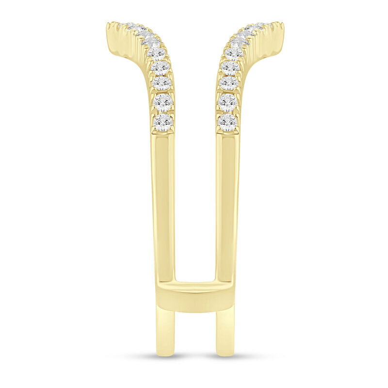 Lab Grown Diamond Chevron Ring Insert in 14K Yellow Gold &#40;1/4 ct. tw.&#41;