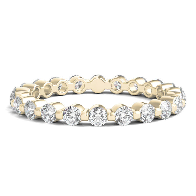 Round Brilliant-Cut Lab Grown Diamond Eternity Band in 14k Yellow Gold &#40;1 ct. tw.&#41;