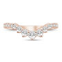 Lab Grown Diamond Contour Band in 14K Rose Gold &#40;1/2 ct. tw.&#41;