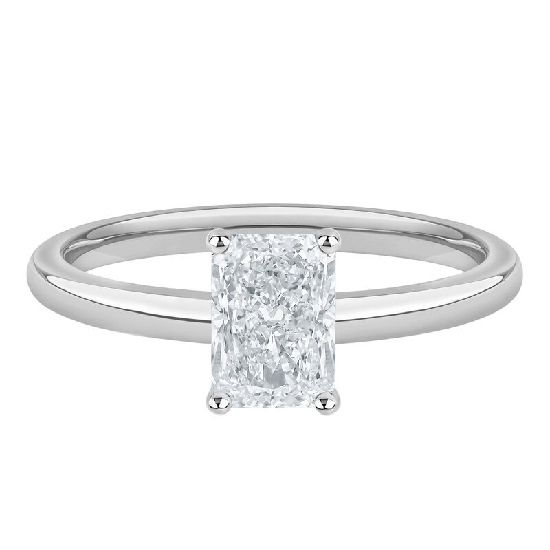 Diamond Radiant-Cut Solitaire Engagement Ring in 14K White Gold &#40;1 ct.&#41;