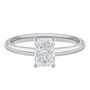 Diamond Radiant-Cut Solitaire Engagement Ring in 14K White Gold &#40;1 ct.&#41;