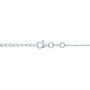 Diamond Bezel Dangle Station Necklace in Sterling Silver &#40;1/7 ct. tw.&#41;