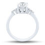 Lab Grown Diamond Oval and Marquise Engagement Ring in 14K White Gold &#40;2 1/4 ct. tw.&#41;