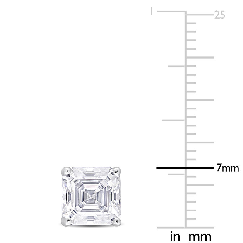 Lab-Created Moissanite Octagon Stud Earrings in Sterling Silver &#40;3 ct. dew&#41;