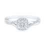 Diamond Ring in 10K White Gold &#40;1/4 ct. tw.&#41;