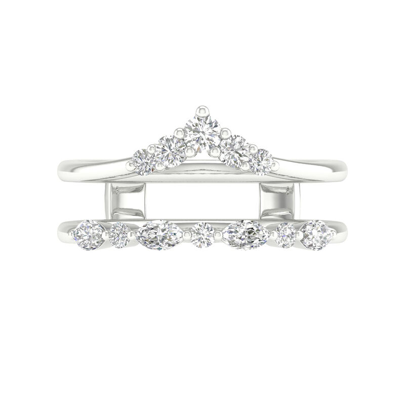 Marquise and Round Diamond Insert in 14K Gold &#40;1/2 ct. tw.&#41;