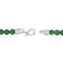 Men&#39;s Jade Bead Bracelet in Stainless Steel