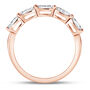 Lab Grown Diamond Marquise-Cut 5-Stone Anniversary Band in 14K Rose Gold