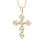 Lab Grown Diamond Cross Pendant in 14K Yellow Gold &#40;1 ct. tw.&#41;